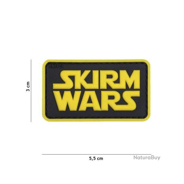 Patch 3D PVC Skirm Wars (101 Inc) Jaune
