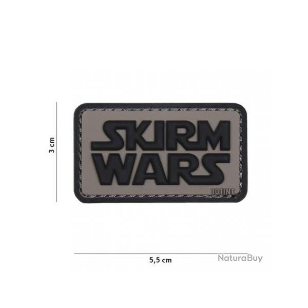 Patch 3D PVC Skirm Wars (101 Inc) Noir