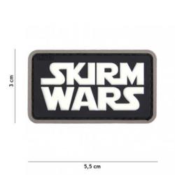 Patch 3D PVC Skirm Wars (101 Inc) Blanc