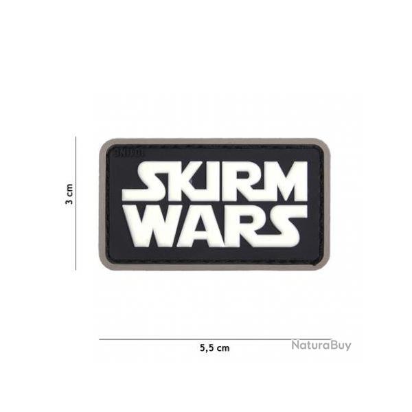 Patch 3D PVC Skirm Wars (101 Inc) Blanc