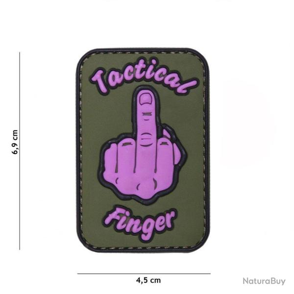 Patch 3D PVC Tactical finger (101 Inc) Rose