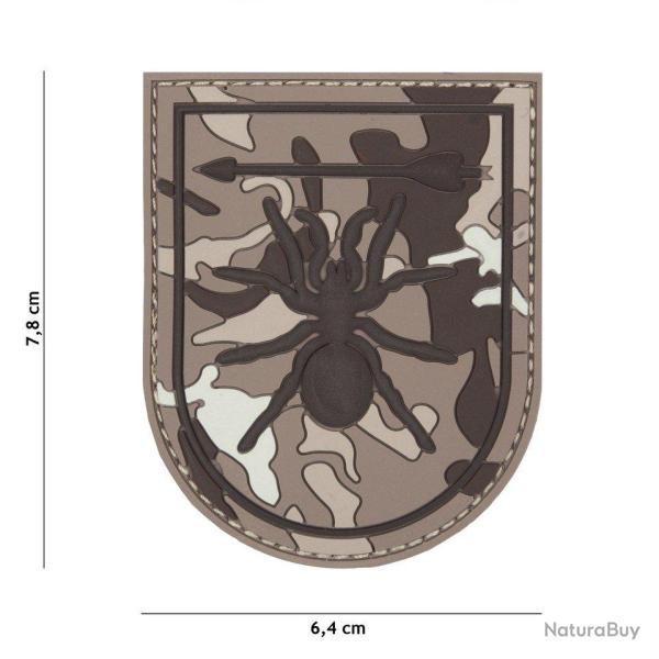 Patch 3D PVC Special Forces spider (101 Inc) Marron