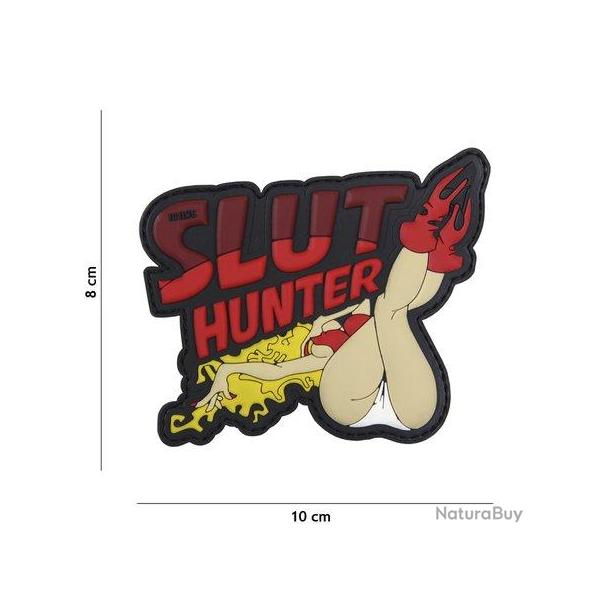 Patch 3D PVC Slut Hunter (101 Inc) Rouge