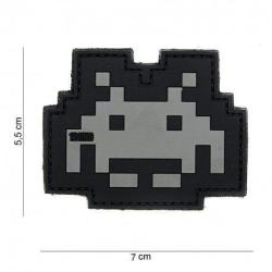 Patch 3D PVC Space invader (101 Inc) Noir