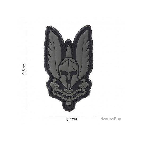 Patch 3D PVC Spartan Fight in the Shade (101 Inc) Noir