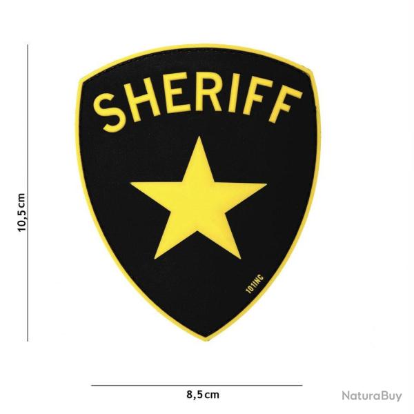 Patch 3D PVC Sheriff (101 Inc) Jaune