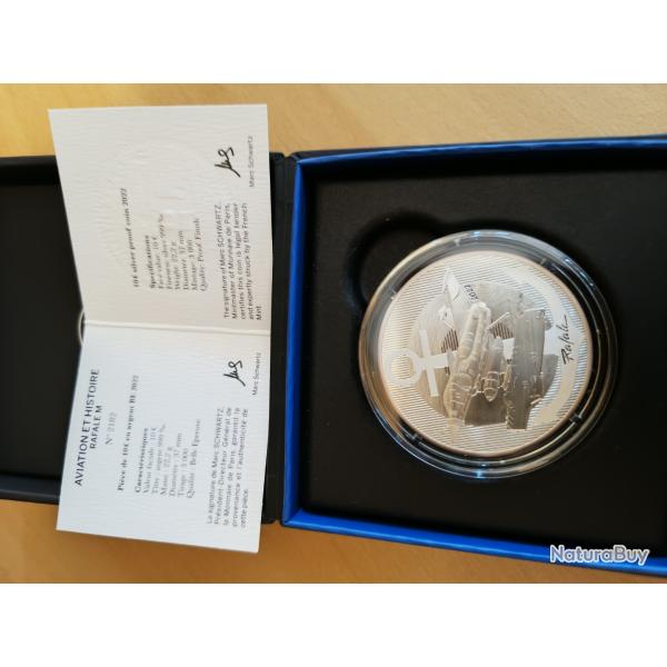 10� Rafale argent monnaie de Paris