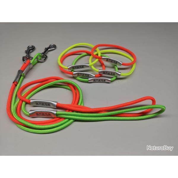 Collier biothan , cordon Laisse biothan , cordon