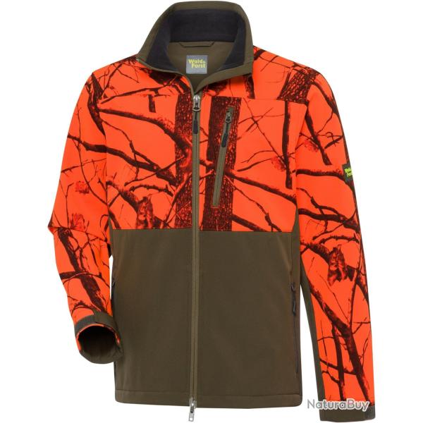 Veste softshell Robur Couleur Vert Camo orange