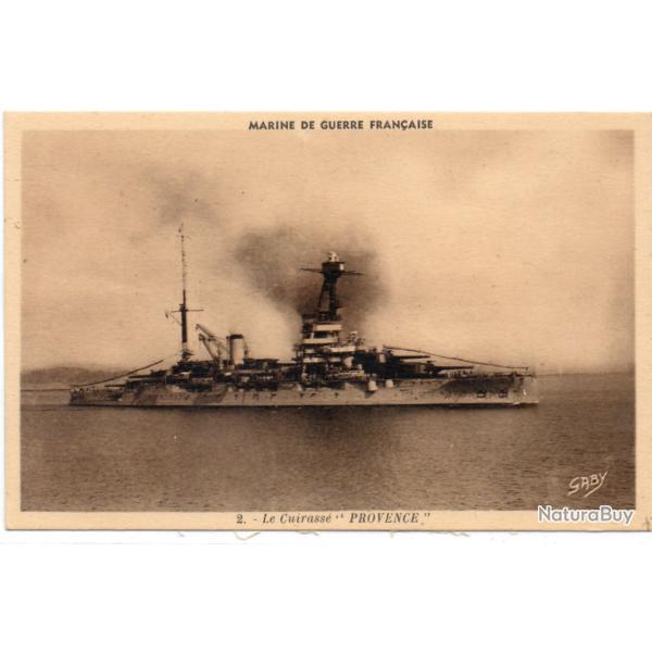 CPA - Marine de Guerre Fran�aise - Le Cuirasse  " PROVENCE " N�3415