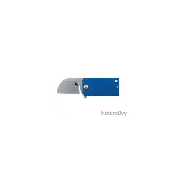 Couteau Blackfox B.KEY BLEU lame acier 440A finition � stonewashed � +porte-cl�s