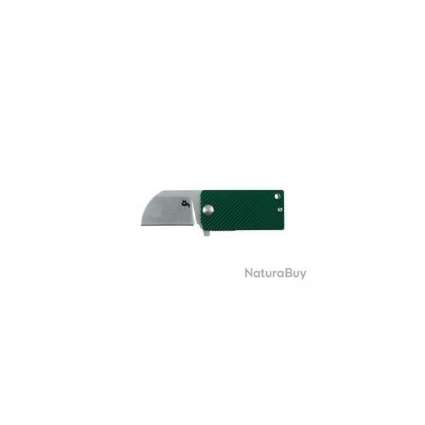 Couteau Blackfox B.KEY VERT lame acier 440A finition � stonewashed � +porte-cl�s