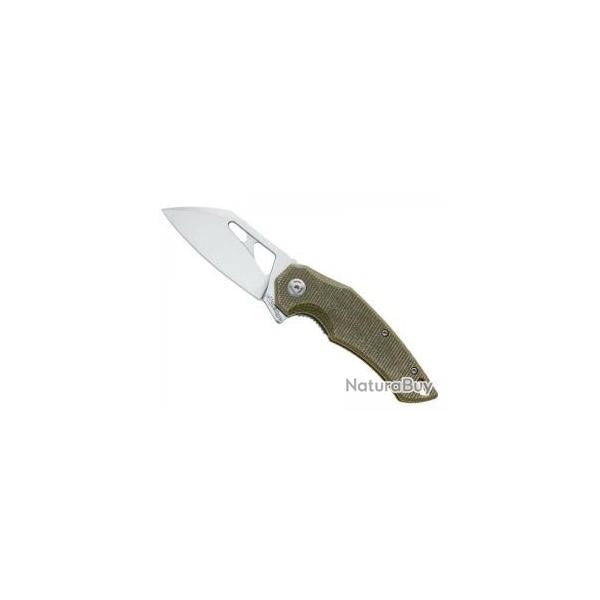 Couteau FoxEdge ATRAX lame forme tanto  trou acier 9Cr13 satin