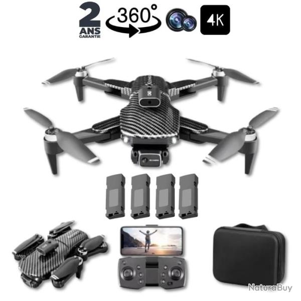 Drone 4K avec 4 batteries double cam�ra et d�tecteur d'obstacle � 360' - Garantie 2 ans
