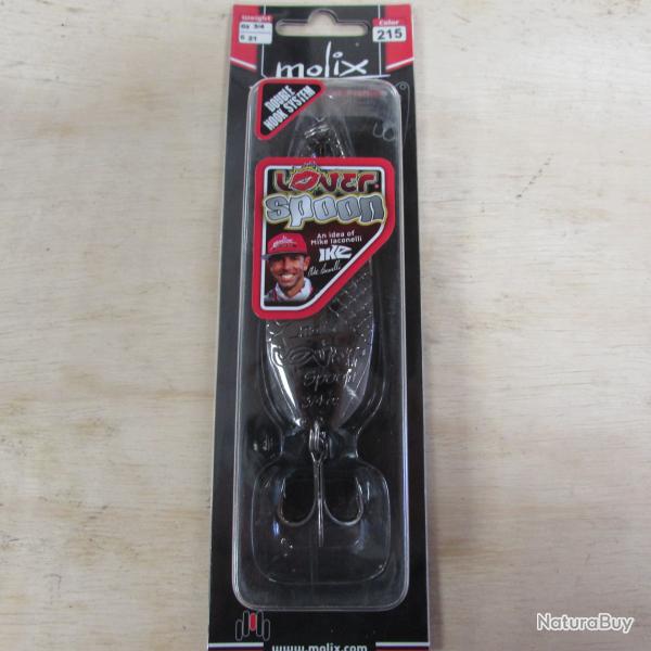 Cuiller de marque MOLIX, lover spoon couleur gunsmoke