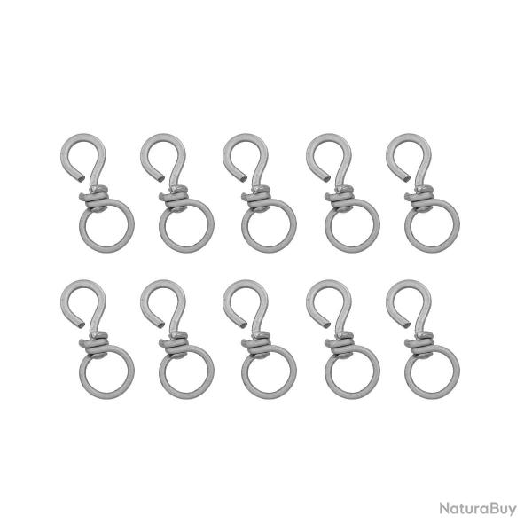 Emerillons inox pour appelant x10