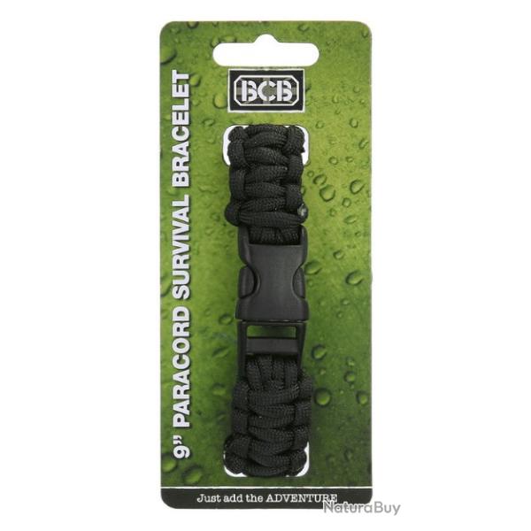 Bracelet paracorde noire