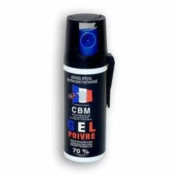 A&eacute;rosol bombe de d&eacute;fense lacrymog&egrave;ne Gel Poivre 50 ml - CBM