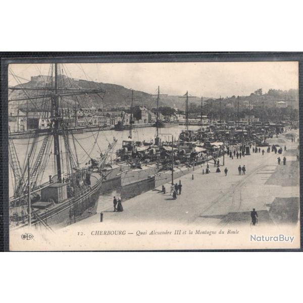 CPA - Marine de Guerre Fran�aise  -QUAI ALEXANDRE III et la Montagne du Roule  N� 3706