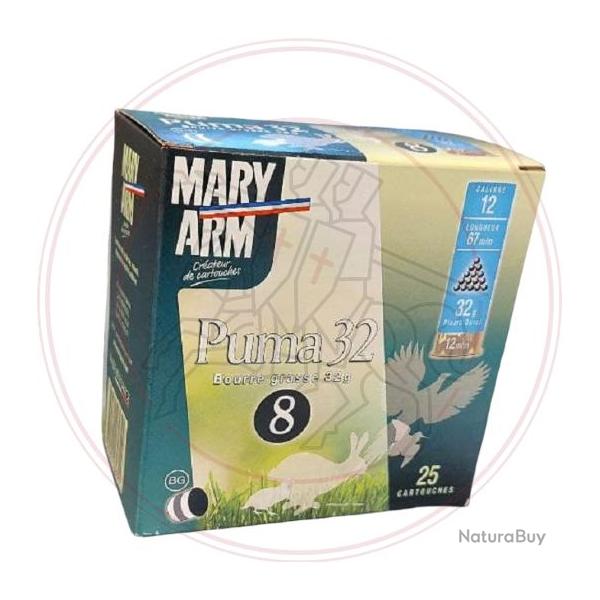 Cartouches MARY ARM PUMA 32 - Cal 12/67 - 32gr - N�8 - BG - X25
