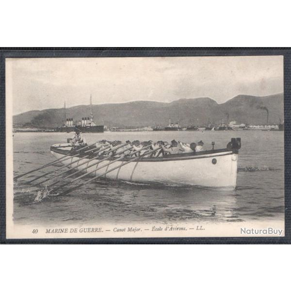CPA - Marine de Guerre - Canot Major - �cole d'Avirons  N� 3707