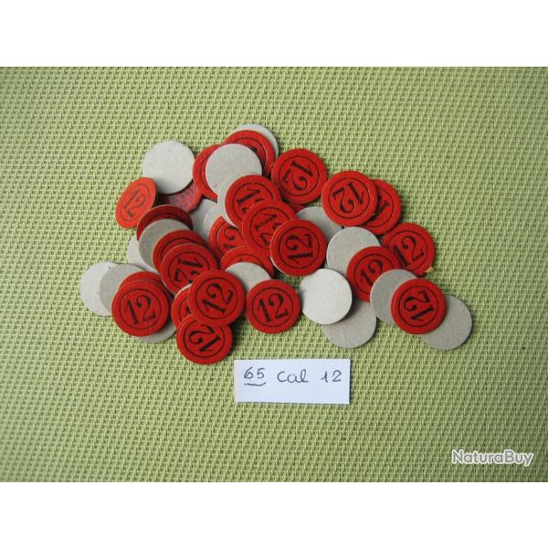 65 Cartons num�rot�s cal 12 No 12 ou neutres