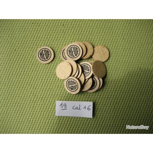 19 cartons num�rot�s cal 16 No 9