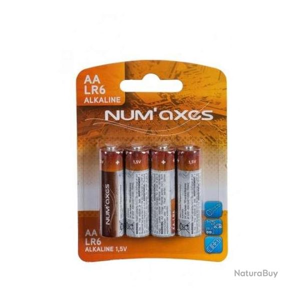 Num'Axes blister 4 piles AA LR06