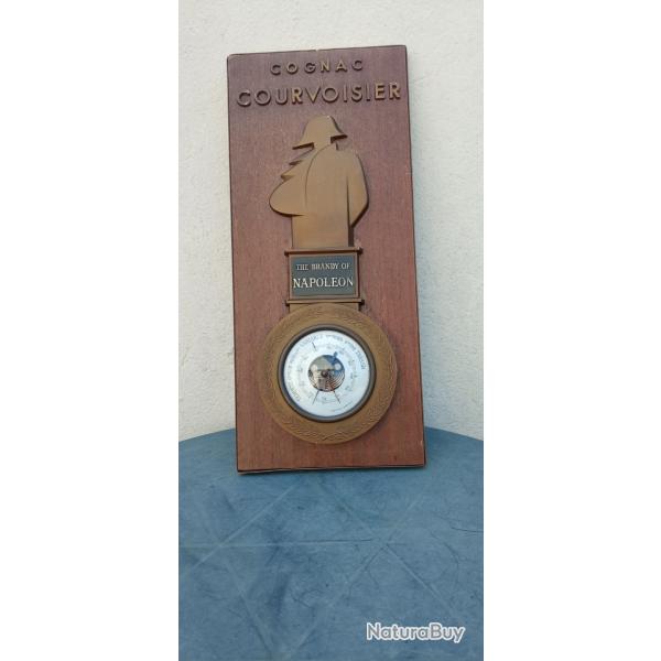 Barom�tre publicitaire Cognac Courvoisier 1950 The Brandy of Napol�on