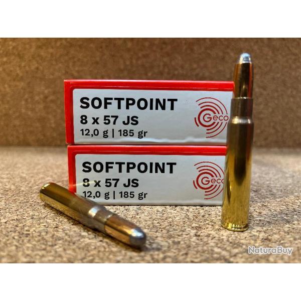4 boites GECO Cal. 8X57 JS demi blind�e 12g 185gr + FD231 M14 Cal7MM