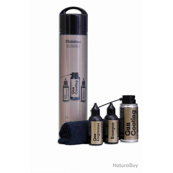 Pack n�3 FLUNATEC C�ramique + d�graissant + Solvant canon + microfibre.