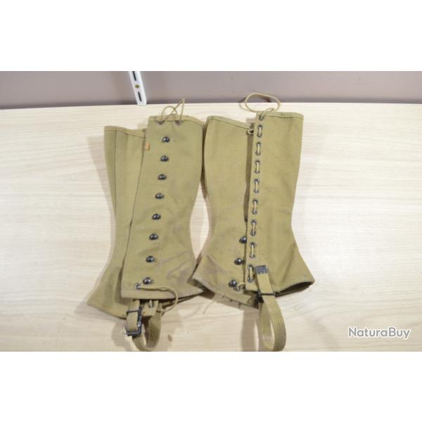 Paire de Gu�tres US Am�ricain 2R M-1938 Leggings Equipement USA WW2 1939/1945 (24)