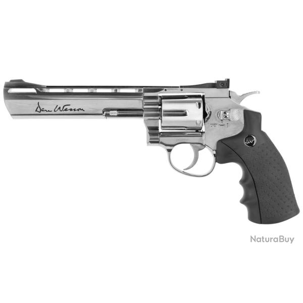 Revolver Dan Wesson 6" Silver 4.5mm BBs CO2 ASG