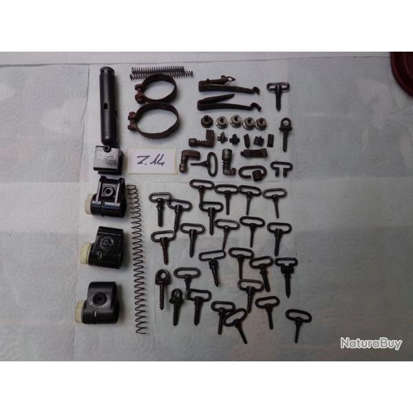 LOT DE PI�CES D'ARMES DIVERS - Z14