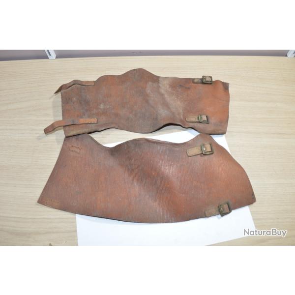 Paire de gutre Anglais WW1 Canadienne 14/18    Cuir Militaire quipement (24)