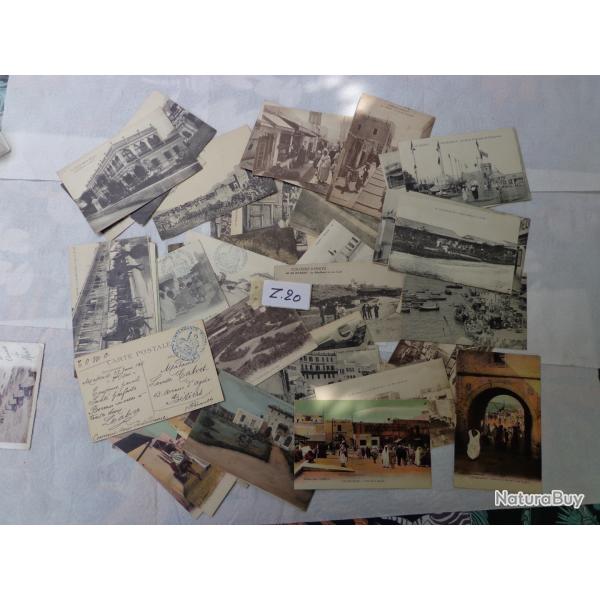 LOT DE CINQUANTE CARTES ANCIENNES DU MAROC INTENDANCE MILITAIRE DE 1916 � 1917 - Z20