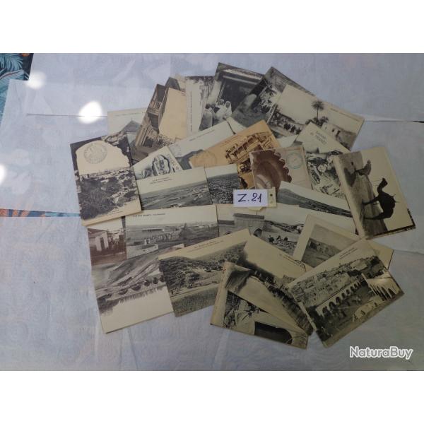 LOT DE CINQUANTE CARTES ANCIENNES DU MAROC INTENDANCE MILITAIRE DE 1916 � 1917 - Z21