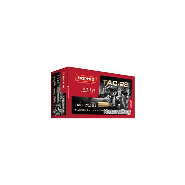 Boite de munition Norma Tac 22 Subsonic x500