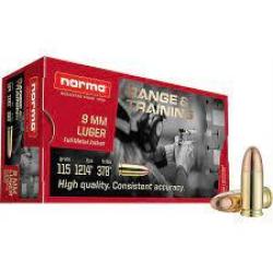 Boite de munition Norma 115GR 9X19 x50 POUR ARME ANCIENNE