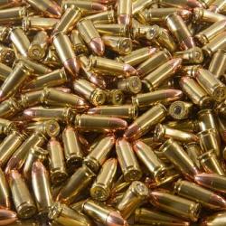 Boite de 500 munitions 9x19 124 gr FMJ  Marques selon arrivage