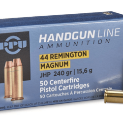 Boite de munition PPU/Partizan 44 MAG JHP 240GR 15.6G x1000