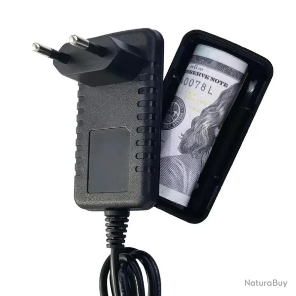 Cachette secr�te dans faux chargeur de t�l�phone - LIVRAISON GRATUITE