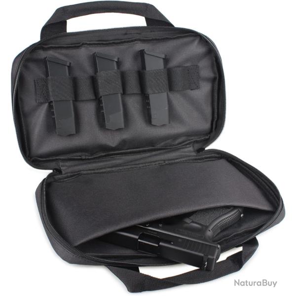 Sacoche discr�te pour le transport d'armes de poing et chargeurs - noir - LIVRAISON GRATUITE