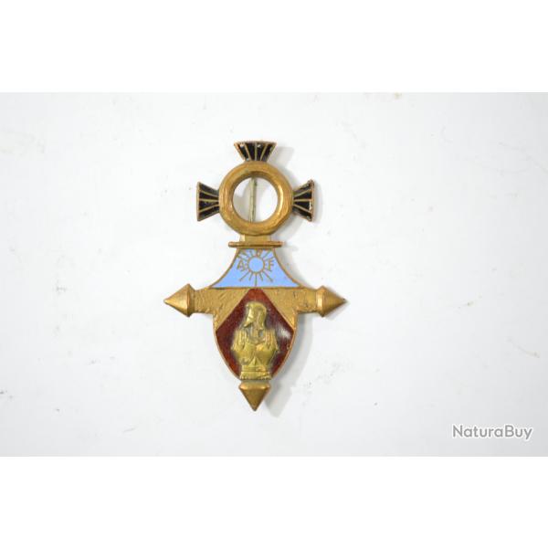 Insigne Commandement G�nie A.O.F AOF DAKAR, DRAGO 712 dos lisse embouti