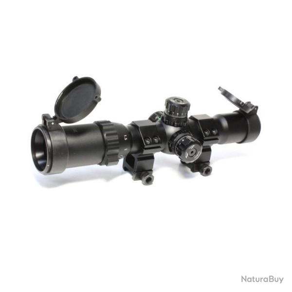 LUNETTE 1-4X28E ROUGE/VERT/BLEU (NOIR)