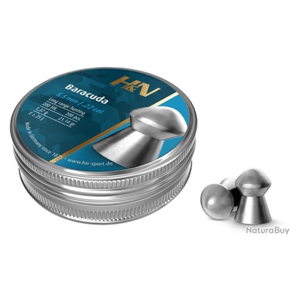 Plombs Haute Qualit� 5.5 mm Tete Dome Baracuda - H et N - Boite de 200