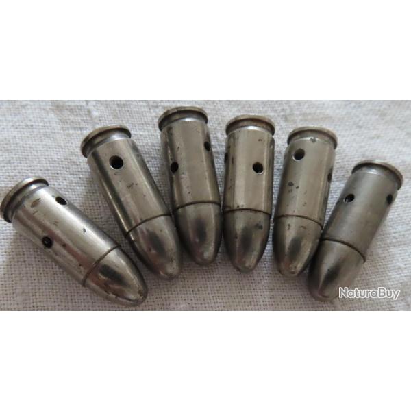 cartouches inertes d'usine 9 x 19 allemandes seconde guerre mondiale code "asb"(DWM)