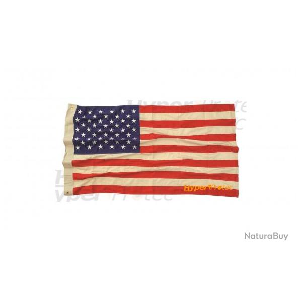 Drapeau am�ricain US Vintage en tissus brod� 150x90cm