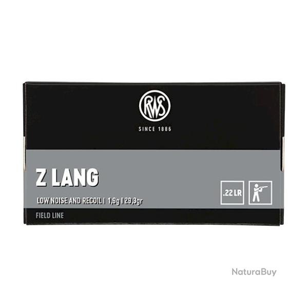 BALLES RWS Z LANG COURT 1,9g , CALIBRE:22LR. Lot de 2 Boites de 50.