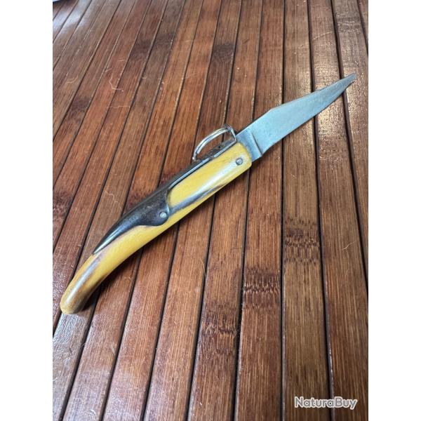 BEAU COUTEAU A PALME EN CORNE  COLLECTION TARRY LEVIGNE FRANCE A THIERS TR�S BON �TAT 1900-20